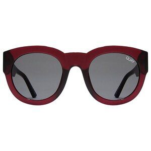 QUAY AUSTRALIA “If Only” Round Sunglasses (Red/Smoke) – NWOT